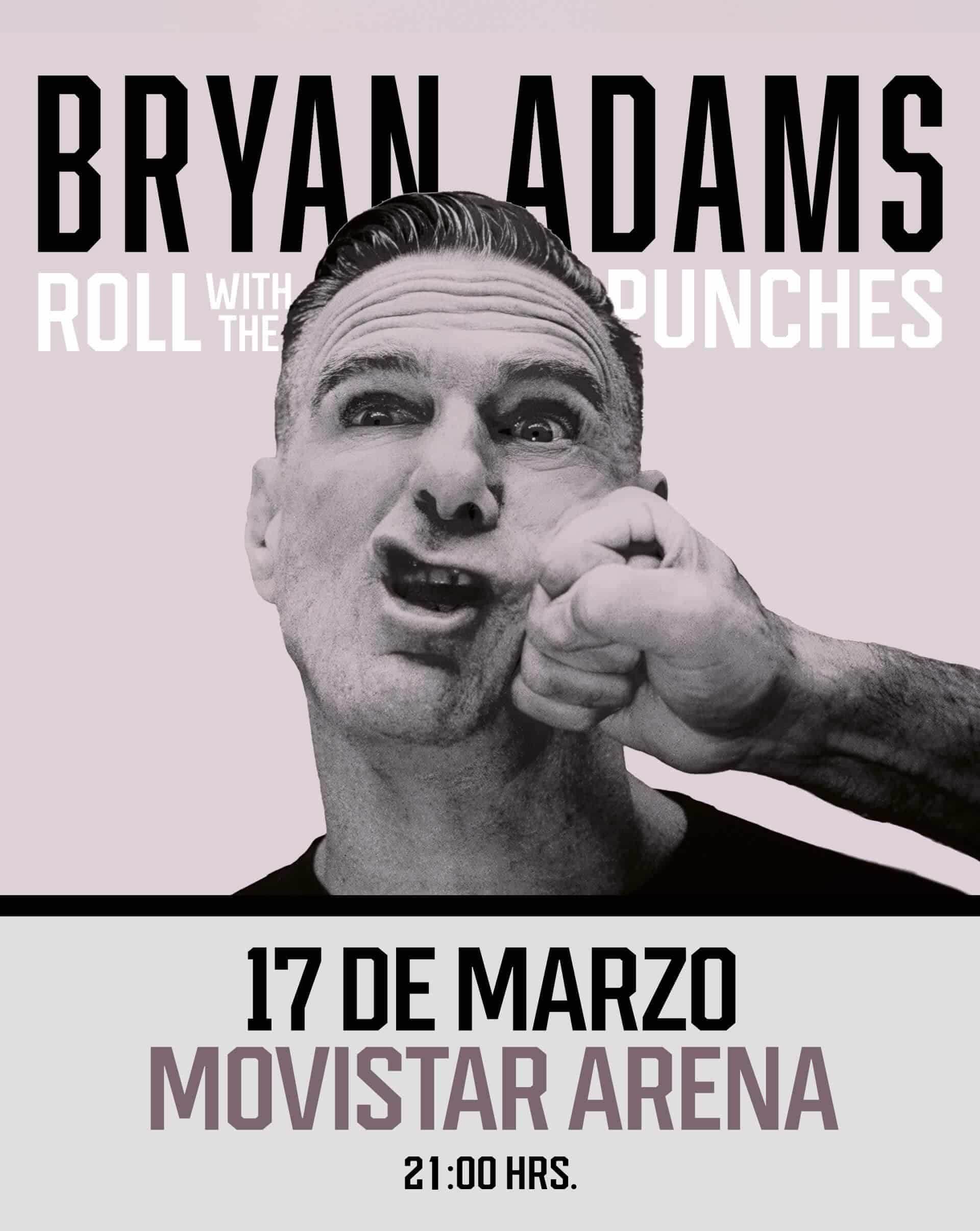 Bryan Adams anuncia su regreso a Chile en su gira “Roll With The Punches”